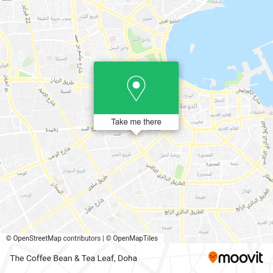 The Coffee Bean & Tea Leaf map