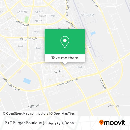 B+F Burger Boutique (برقر بوتيك) map