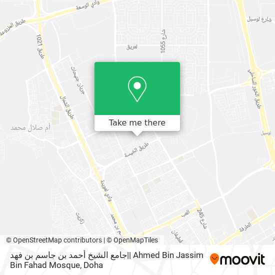 جامع الشيخ أحمد بن جاسم بن فهد|| Ahmed Bin Jassim Bin Fahad Mosque map