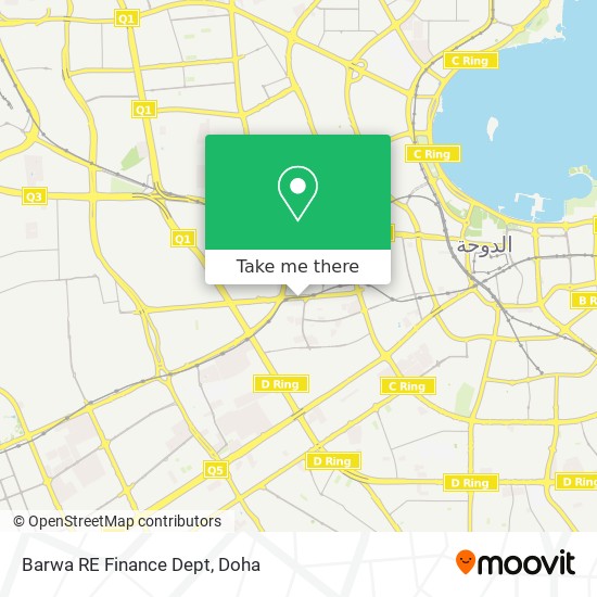Barwa RE Finance Dept map