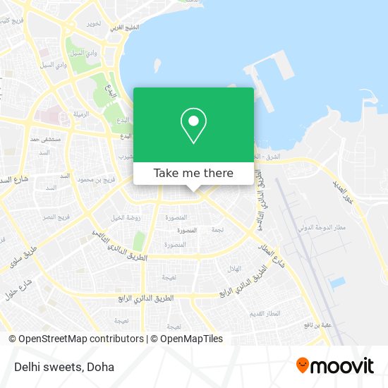 Delhi sweets map