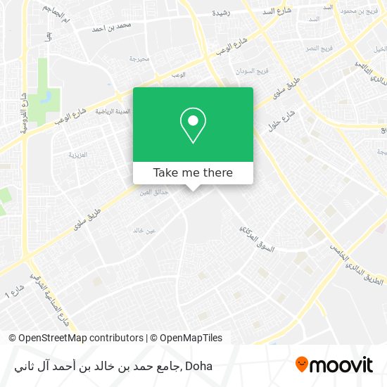 جامع حمد بن خالد بن أحمد آل ثاني map