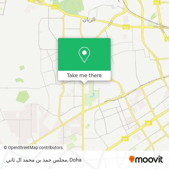 مجلس حمد بن محمد ال ثاني map