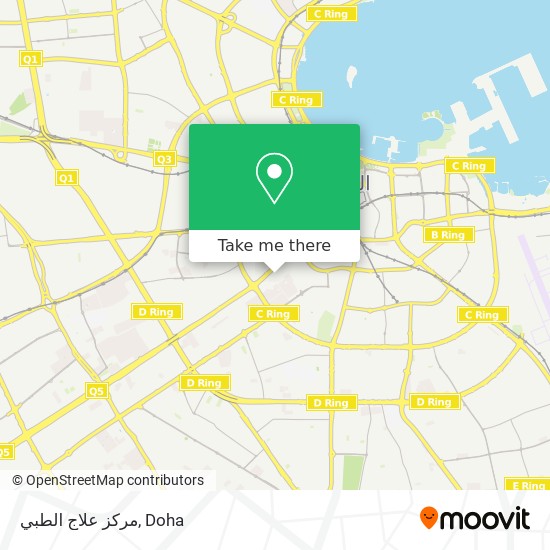 مركز علاج الطبي map