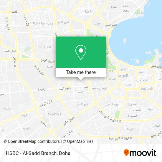 HSBC - Al-Sadd Branch map