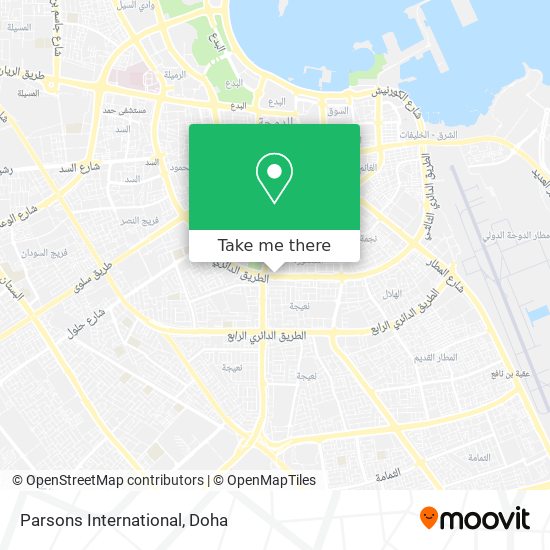 Parsons International map