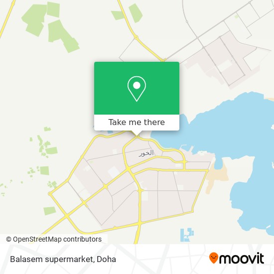 Balasem supermarket map