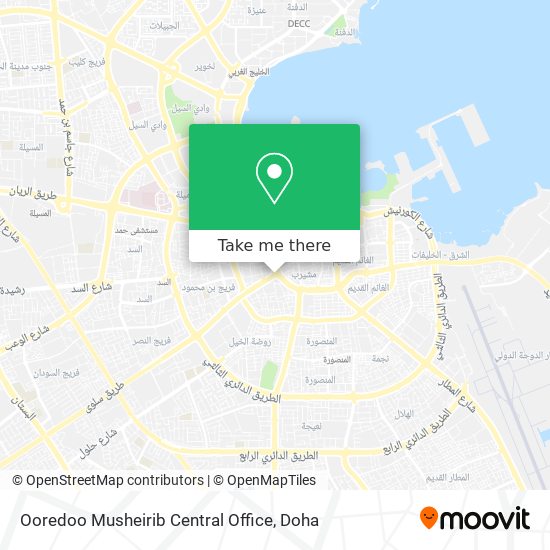 Ooredoo Musheirib Central Office map