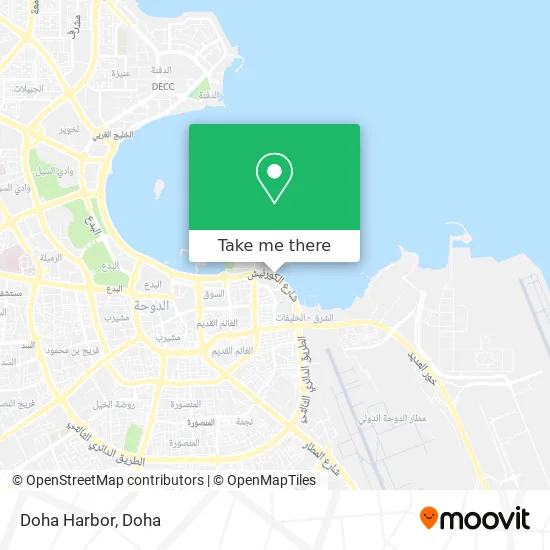 Doha Harbor map