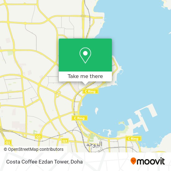 Costa Coffee Ezdan Tower map