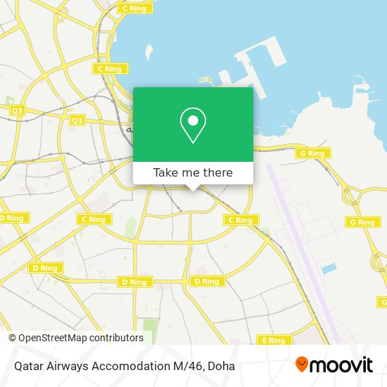 Qatar Airways Accomodation M / 46 map