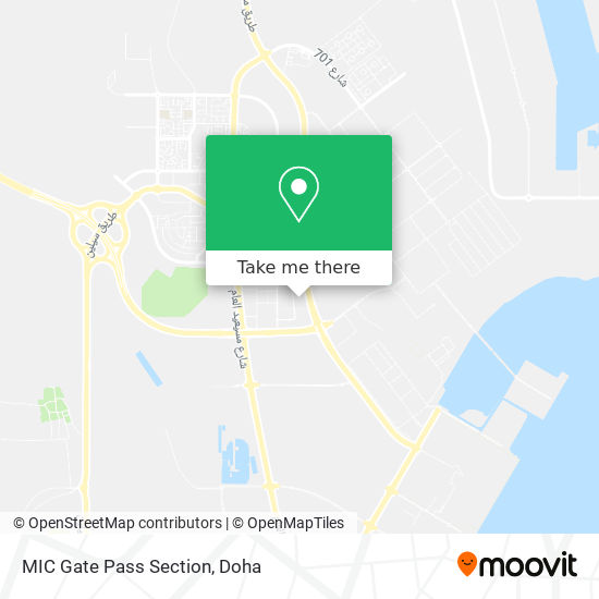 MIC Gate Pass Section map