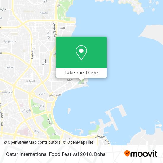 Qatar International Food Festival 2018 map
