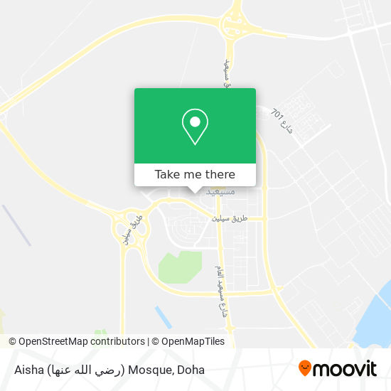 Aisha (رضي الله عنها) Mosque map