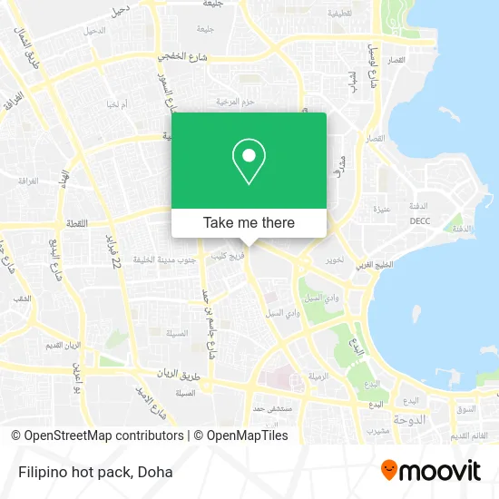 Filipino Hot Pack map