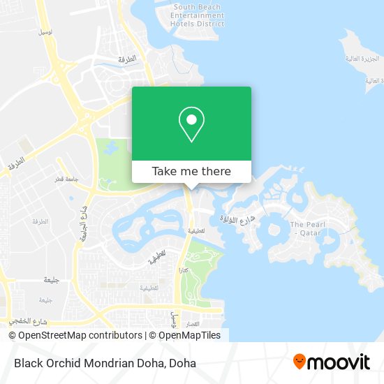 Black Orchid Mondrian Doha map