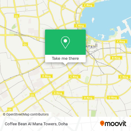 Coffee Bean Al Mana Towers map