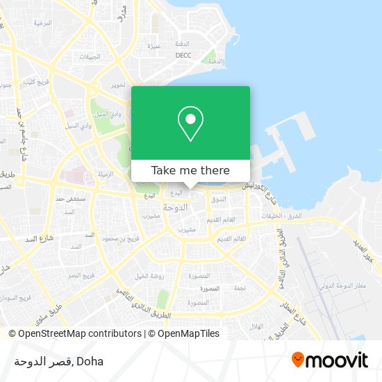 قصر الدوحة map