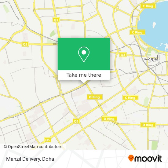 Manzil Delivery map