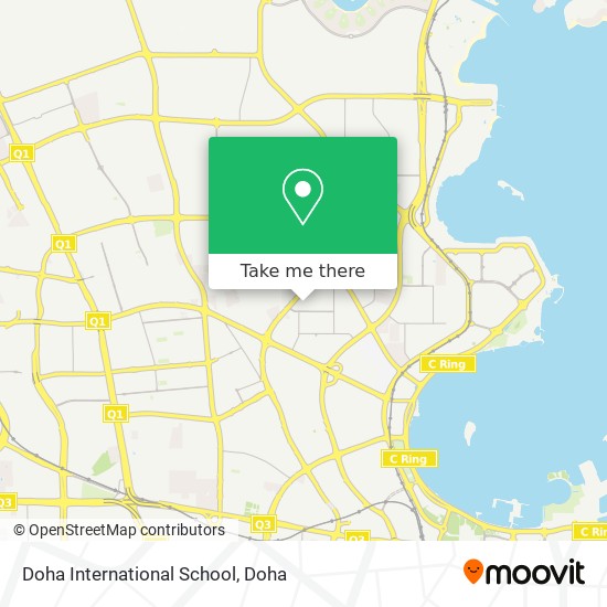 Doha International School map