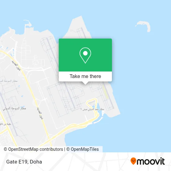 Gate E19 map