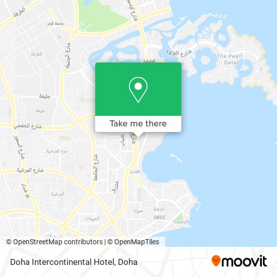 Doha Intercontinental Hotel map