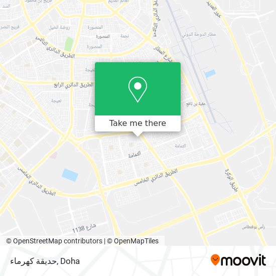 حديقة كهرماء map