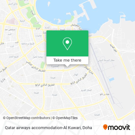 Qatar airways accommodation-Al Kuwari map