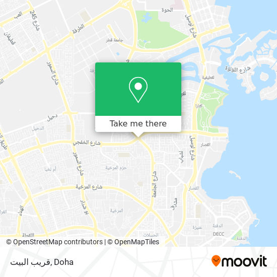 قريب البيت map