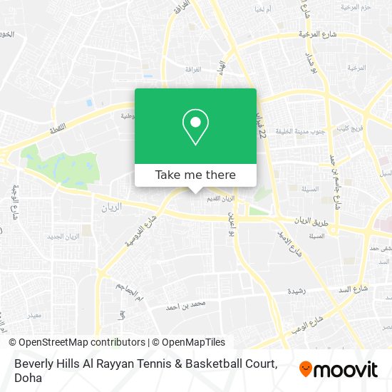 Beverly Hills Al Rayyan Tennis & Basketball Court map