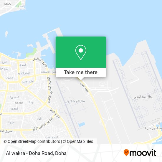 Al wakra - Doha Road map