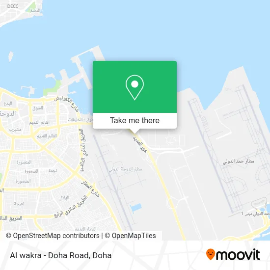 Al Wakra - Doha Road map