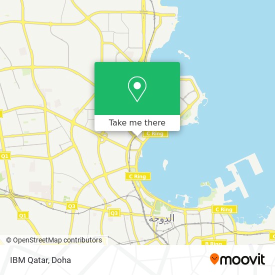 IBM Qatar map