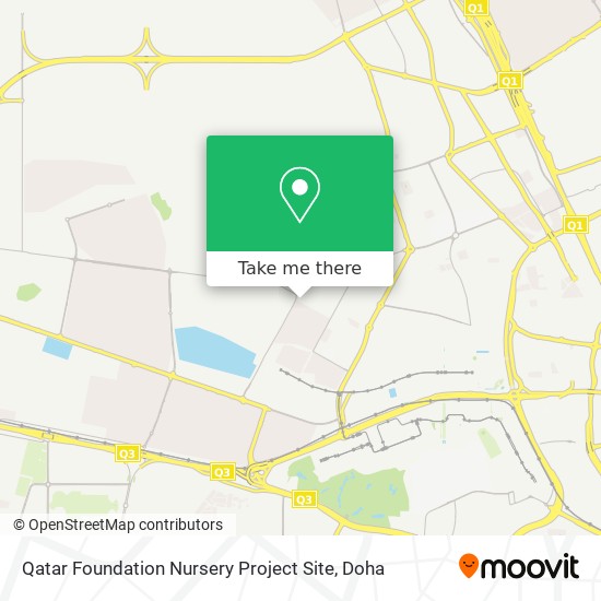 Qatar Foundation Nursery Project Site map
