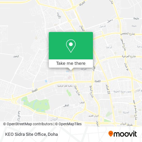 KEO Sidra Site Office map