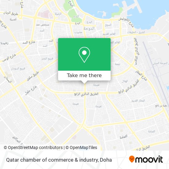 Qatar chamber of commerce & industry map