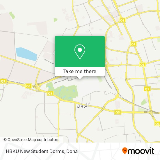 HBKU New Student Dorms map