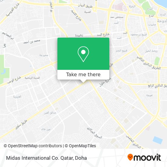 Midas International Co. Qatar map