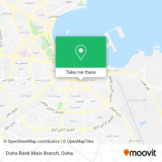 Doha Bank Main Branch map
