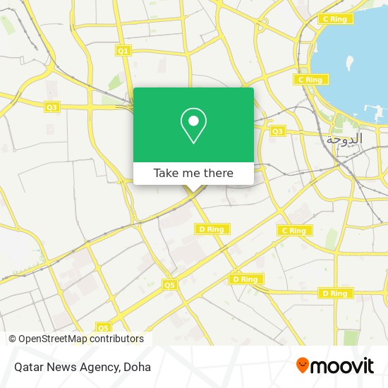 Qatar News Agency map