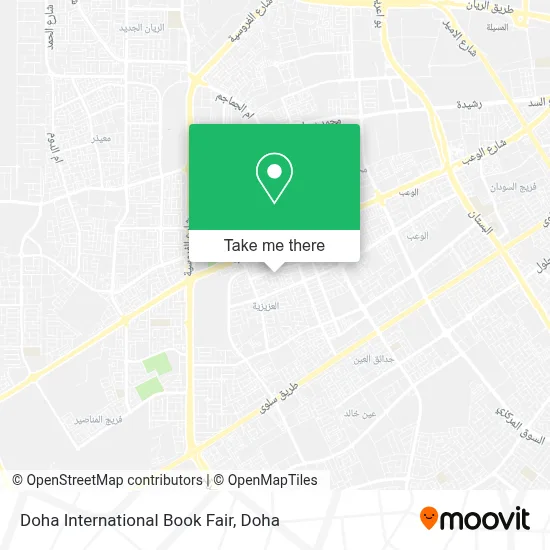 Doha International Book Fair map