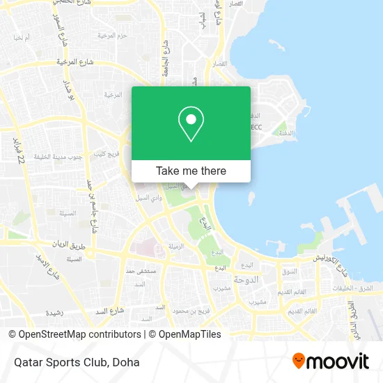 Qatar Sports Club map