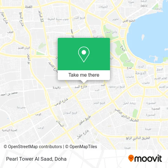 Pearl Tower Al Saad map