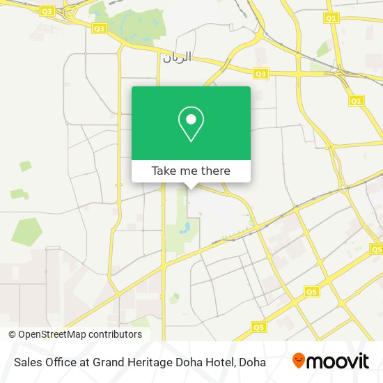 Sales Office at Grand Heritage Doha Hotel map