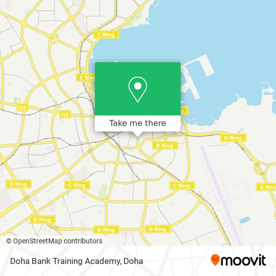 Doha Bank Training Academy map