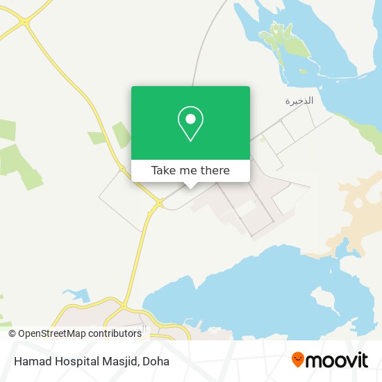 Hamad Hospital Masjid map