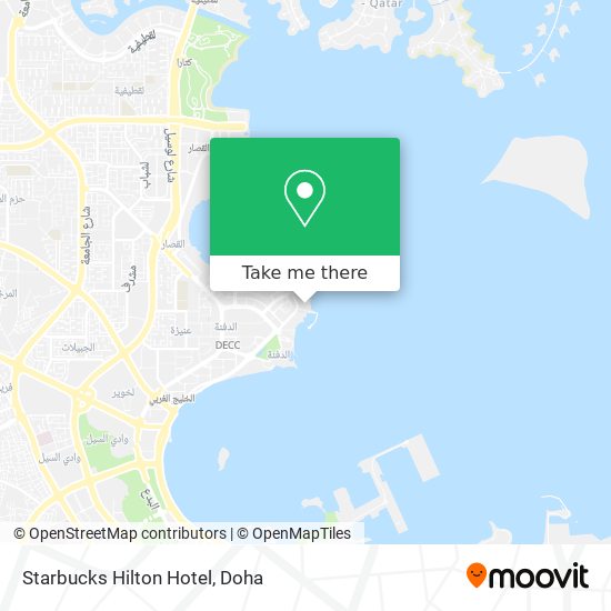 Starbucks Hilton Hotel map