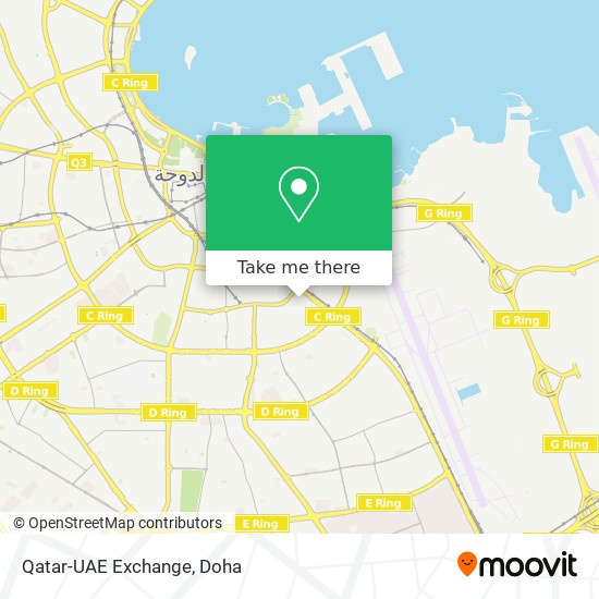 Qatar-UAE Exchange map
