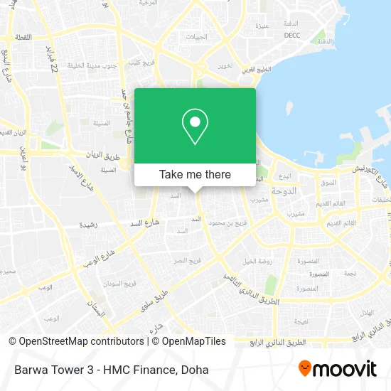 Barwa Tower 3 - HMC Finance map
