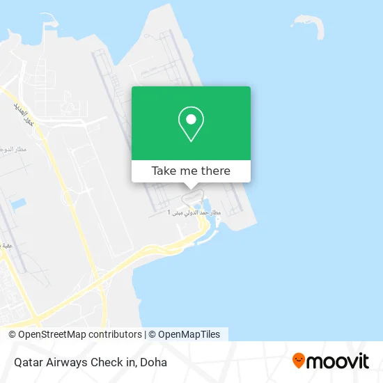 Qatar Airways Check in map